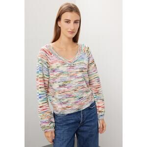 Levi’s Austin Space Dye Multicolor V-Neck Knit Long Sleeve Pullover Sweater M